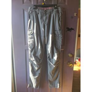 Harley-Davidson Gray Cargo Pants Men's Size 34W 36L Moto Cotton